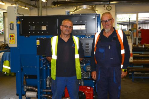 Our new LCP Insulation Blower – fabricated in house!