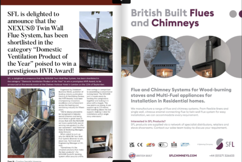 SFL feature in Fireplace Magazine – September edition