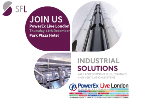 SFL Flues & Chimneys to Exhibit at PowerEx Live London 2025